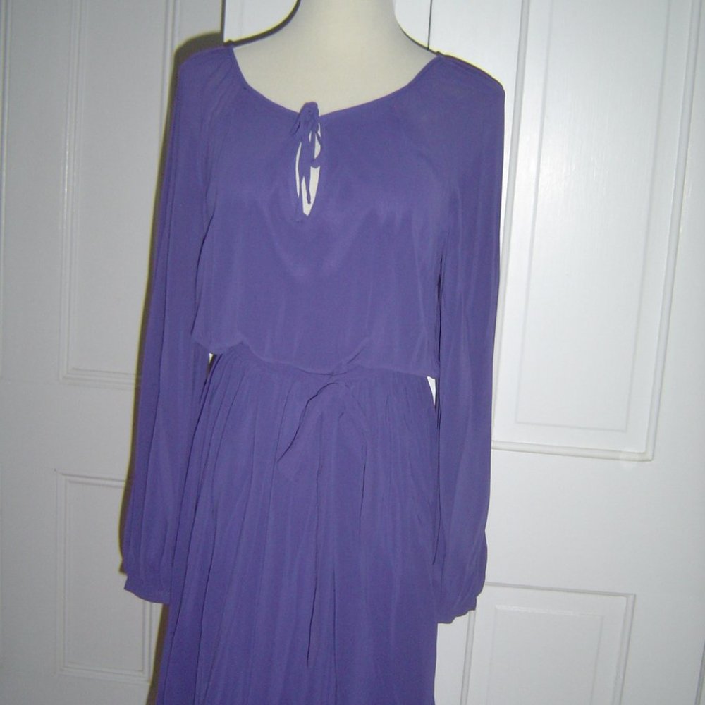 Atmosphere Purple Tie Front Dress